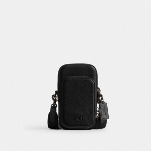 Coach Phone Crossbody Schwarz | COH866558