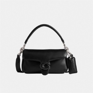 Coach Pillow Tabby Shoulder Bag 20 Silber Schwarz | COH864788