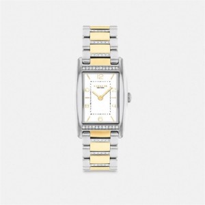 Coach Reese Watch, 35 Mm X 24 Mm Gold Silber | COH866310