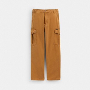 Coach Regenerative Cotton Pants Braun | COH866951