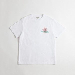 Coach Relaxed T Shirt In 97% Recycled Cotton: Flower Watcher Weiß | COH866913