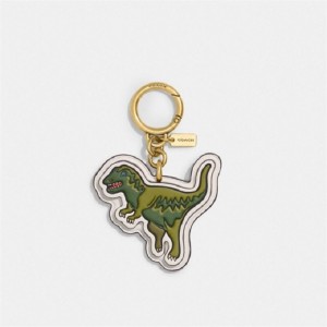 Coach Rexy Bag Charm With Signature Canvas Weiß | COH866457