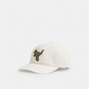 Coach Rexy Patch Baseball Hat Weiß | COH866423