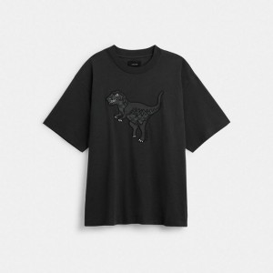 Coach Rexy T Shirt Schwarz | COH866915