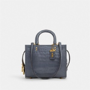Coach Rogue Bag 25 In Alligator Navy | COH865138
