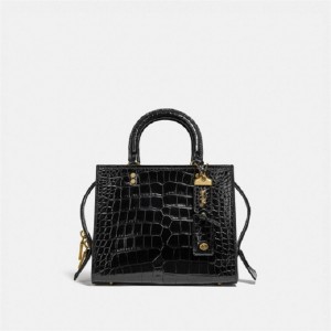 Coach Rogue Bag 25 In Alligator Schwarz | COH865175