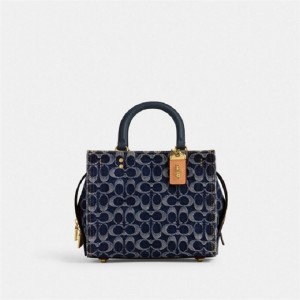 Coach Rogue Bag 25 In Signature Denim Blau | COH864926