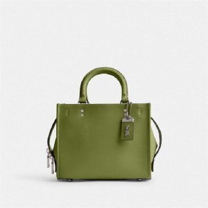 Coach Rogue Bag 25 Silber Hellgrün | COH865139
