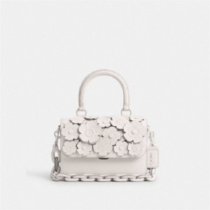 Coach Rogue Top Handle Bag With Tea Rose Silber | COH865171