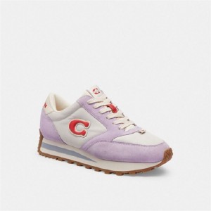 Coach Runner Sneaker Lila Mehrfarbig | COH865821