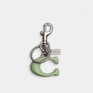 Coach Signature Bag Charm Silber | COH866467