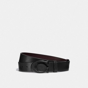 Coach Signature Buckle Cut To Size Reversible Belt, 38 Mm Schwarz | COH866997
