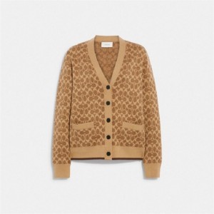Coach Signature Cardigan Braun | COH865953