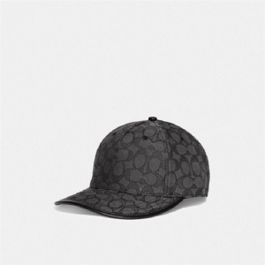 Coach Signature Jacquard Baseball Hat Grau | COH866417