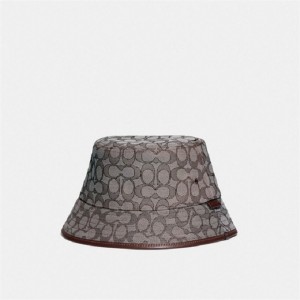 Coach Signature Jacquard Bucket Hat Dunkel | COH866410