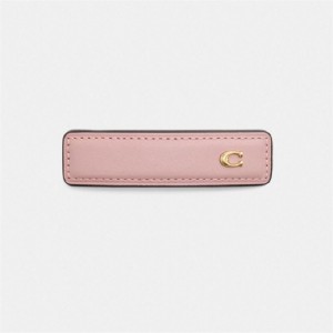 Coach Signature Leather Barrette Rosa | COH866163