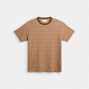 Coach Signature T Shirt Braun | COH866907
