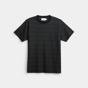 Coach Signature T Shirt Grau | COH866920