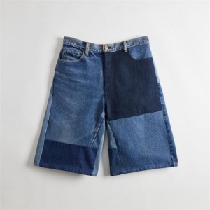Coach Skater Shorts In Repurposed Denim Blau | COH866019