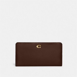 Coach Skinny Wallet Schokolade | COH865487