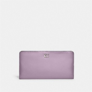 Coach Skinny Wallet Silber Lila | COH865490