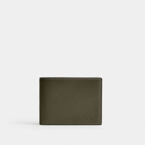 Coach Slim Billfold Wallet Grün | COH866714