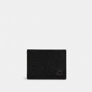 Coach Slim Billfold Wallet Schwarz | COH866712