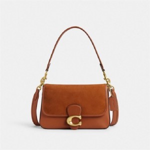 Coach Soft Tabby Shoulder Bag Braun | COH864941
