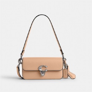 Coach Studio Baguette Bag Silber | COH864753