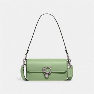 Coach Studio Baguette Bag Silber | COH864728