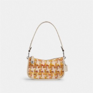 Coach Swinger Bag 20 In Tweed Silber Mehrfarbig | COH864982