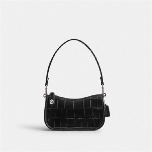 Coach Swinger Bag 20 Silber Schwarz | COH864930