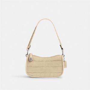 Coach Swinger Bag 20 Silber Weiß | COH864744