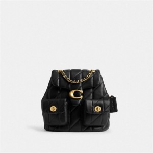 Coach Tabby Backpack With Quilting Schwarz | COH865459