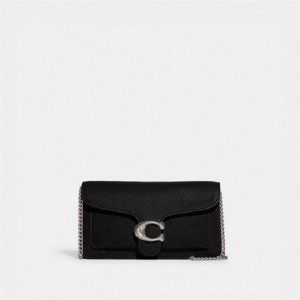 Coach Tabby Chain Clutch Silber Schwarz | COH865214