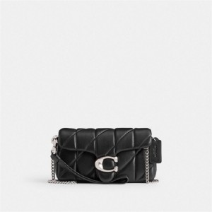 Coach Tabby Crossbody Wristlet With Pillow Quilting Silber Schwarz | COH865643