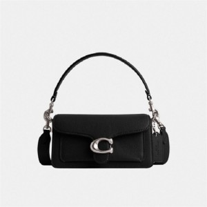 Coach Tabby Shoulder Bag 20 Silber Schwarz | COH864762