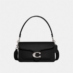 Coach Tabby Shoulder Bag 26 Silber Schwarz | COH864761