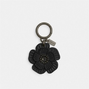 Coach Tea Rose Bag Charm Schwarz Schwarz | COH866478