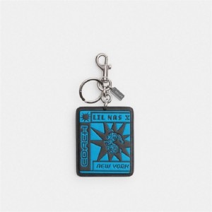 Coach The Lil Nas X Drop Bunny Bag Charm Silber Blau | COH866454