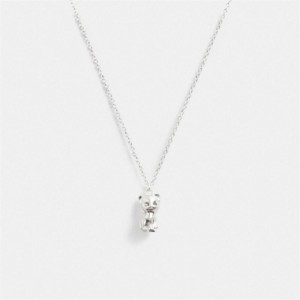 Coach The Lil Nas X Drop Cat Pendant Necklace Silber | COH866111