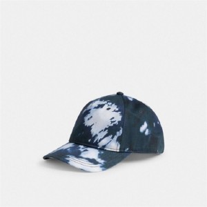 Coach Tie Dye Print Baseball Hat Blau | COH866425