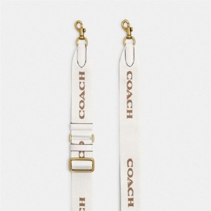 Coach Tonal Signature Webbing Strap Weiß | COH866444