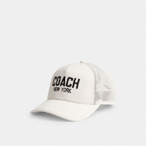 Coach Trucker Hat Weiß | COH866413