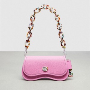 Coach Wavy Dinky Bag With Crossbody Strap Hell | COH864737