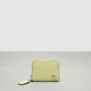 Coach Wavy Zip Around Wallet In Coachtopia Leather Hellgrün | COH865541