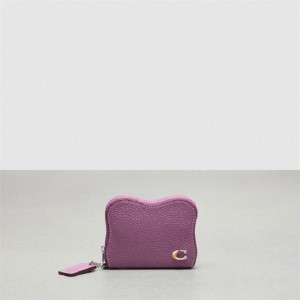 Coach Wavy Zip Around Wallet In Coachtopia Leather Lila | COH865558