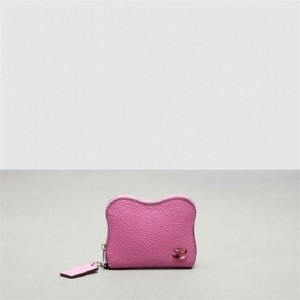 Coach Wavy Zip Around Wallet In Coachtopia Leather Rosa | COH865559
