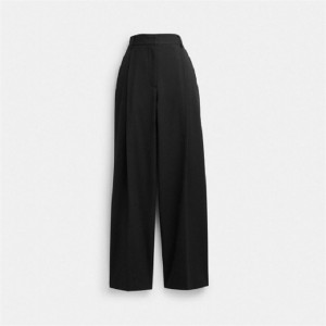 Coach Wide Leg Trousers Schwarz | COH866032