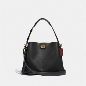 Coach Willow Shoulder Bag Schwarz | COH864950